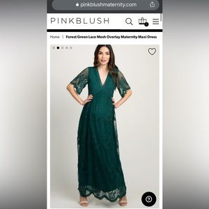 ❌SOLD ❌Pinkblush Lace Maternity Maxi Dress - Medium
